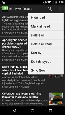 Russia Today RT android App screenshot 1